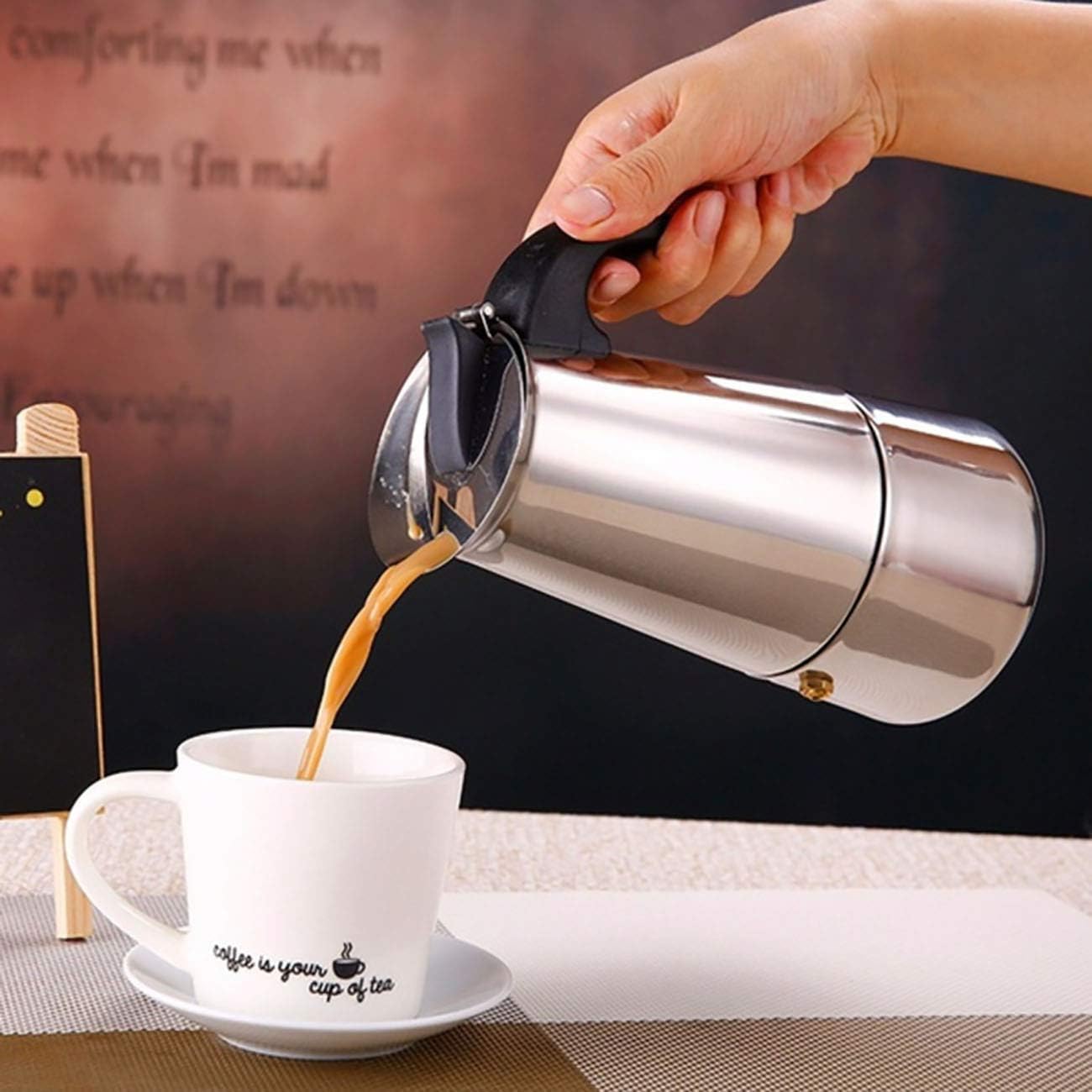 ماكينة تحضير القهوة الاستانلس – Espresso Maker