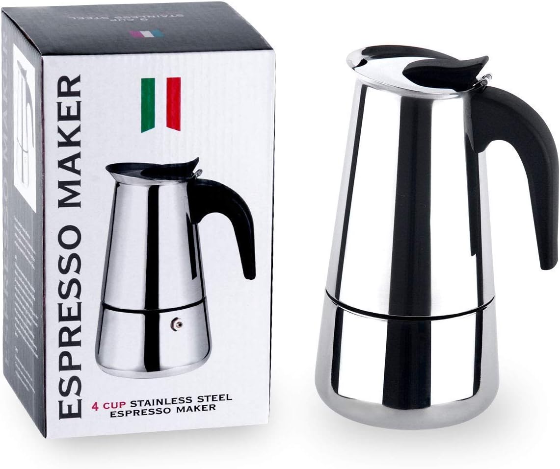 ماكينة تحضير القهوة الاستانلس – Espresso Maker